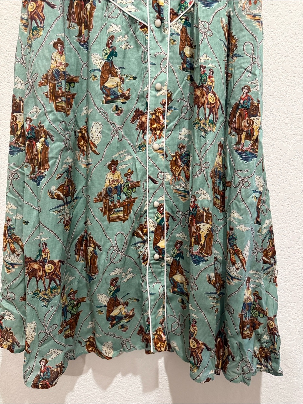 NWT Double D Ranch Romance & Rustlers Printed Midi Skirt - Picture 5 of 6